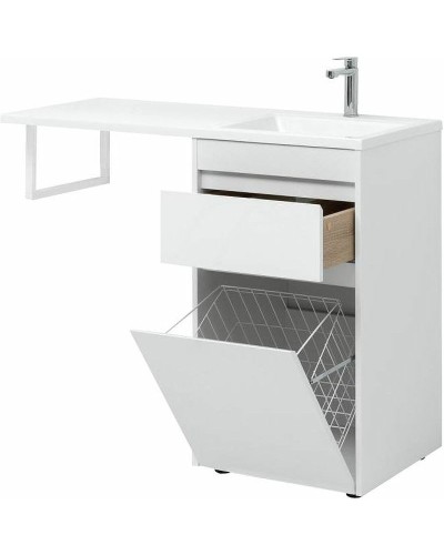 Тумба с раковиной Aquanet Токио 110 R 239299 Белая