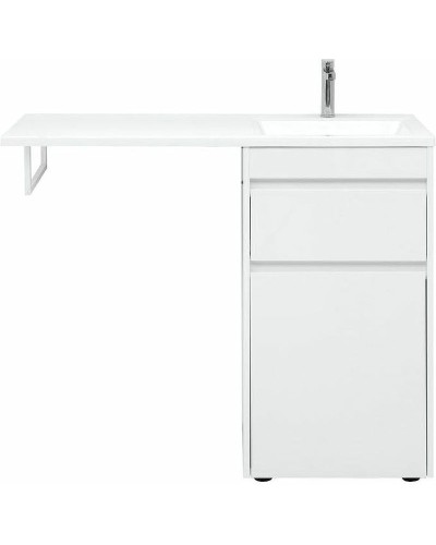 Тумба с раковиной Aquanet Токио 110 R 239299 Белая