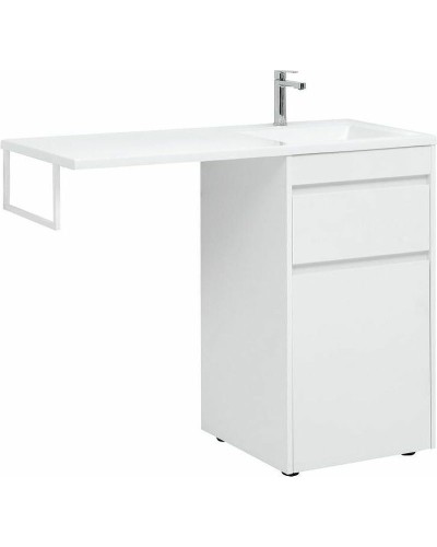 Тумба с раковиной Aquanet Токио 110 R 239299 Белая