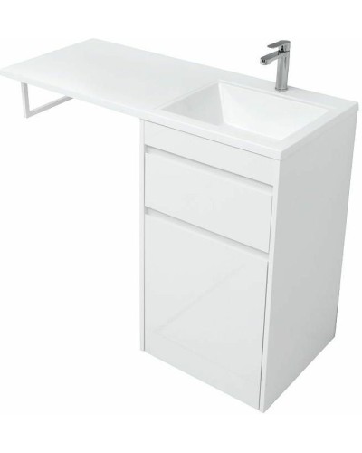 Тумба с раковиной Aquanet Токио 110 R 239299 Белая