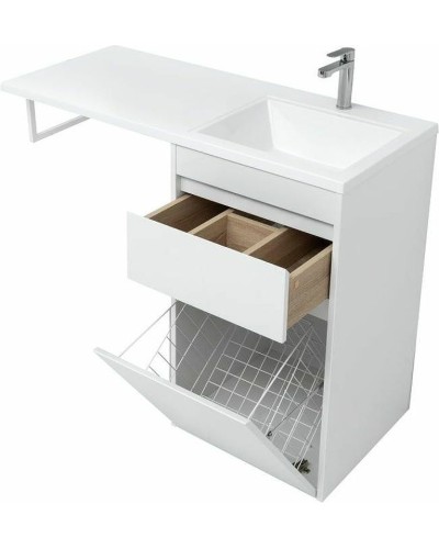 Тумба с раковиной Aquanet Токио 110 R 239299 Белая