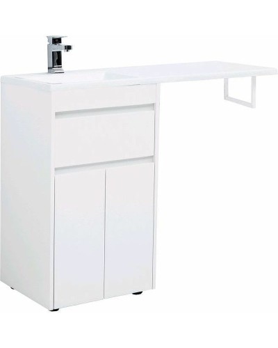 Тумба с раковиной Aquanet Токио 110 L 239204 Белая