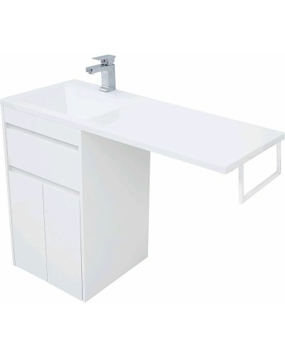 Тумба с раковиной Aquanet Токио 110 L 239204 Белая