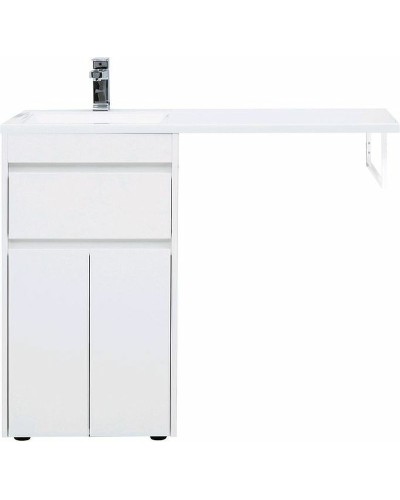 Тумба с раковиной Aquanet Токио 110 L 239204 Белая