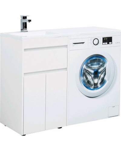 Тумба с раковиной Aquanet Токио 110 L 239204 Белая