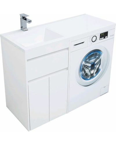 Тумба с раковиной Aquanet Токио 110 L 239204 Белая