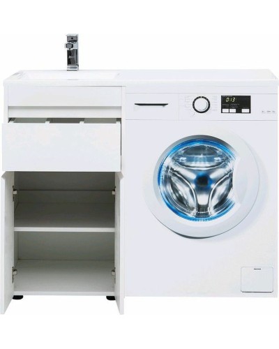 Тумба с раковиной Aquanet Токио 110 L 239204 Белая