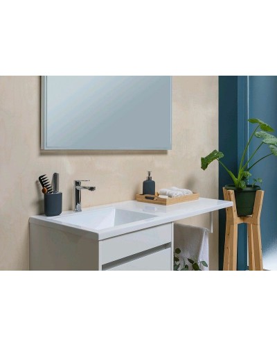 Тумба с раковиной Aquanet Токио 110 L 239204 Белая