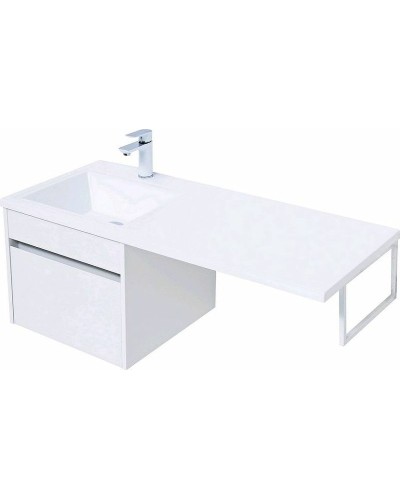 Тумба с раковиной Aquanet Токио 110 L 239208 подвесная Белая