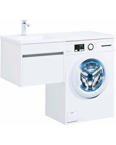 Тумба с раковиной Aquanet Токио 110 L 239208 подвесная Белая