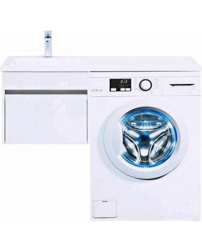 Тумба с раковиной Aquanet Токио 110 L 239208 подвесная Белая