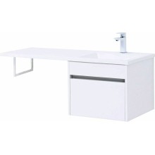 Тумба с раковиной Aquanet Токио 110 R 239209 подвесная Белая