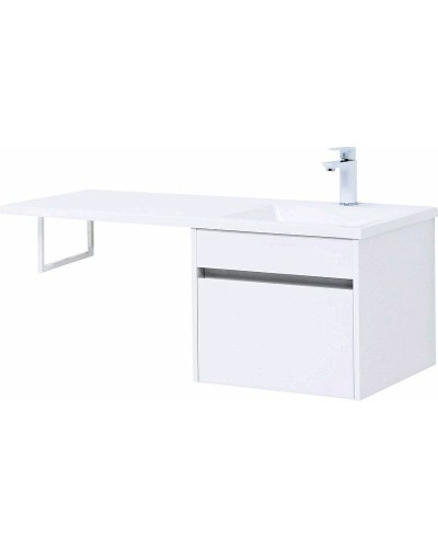 Тумба с раковиной Aquanet Токио 110 R 239209 подвесная Белая