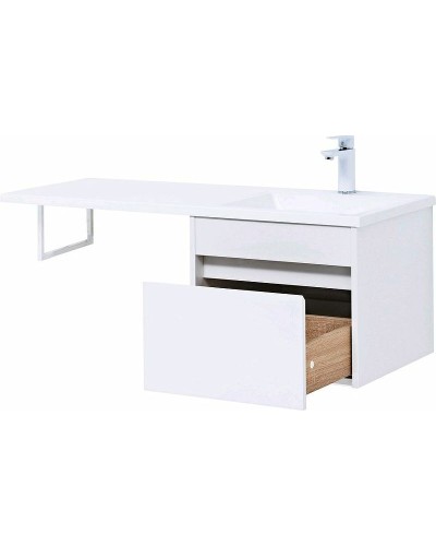 Тумба с раковиной Aquanet Токио 110 R 239209 подвесная Белая