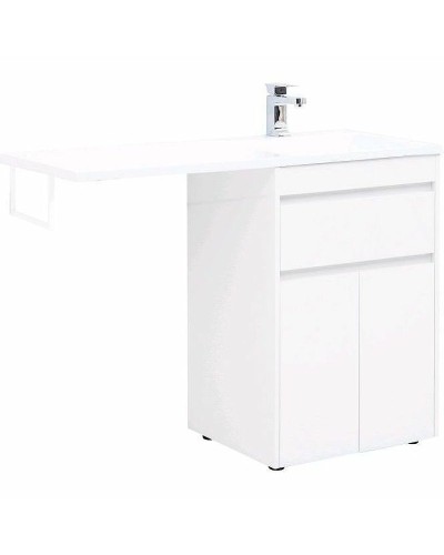 Тумба с раковиной Aquanet Токио 120 R 239210 Белая