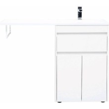 Тумба с раковиной Aquanet Токио 120 R 239210 Белая