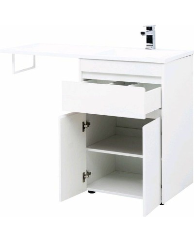 Тумба с раковиной Aquanet Токио 120 R 239210 Белая