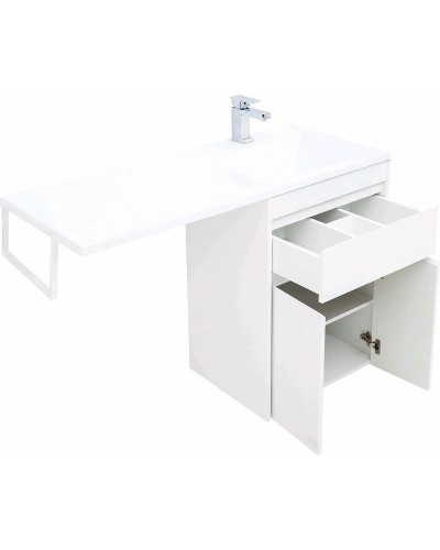 Тумба с раковиной Aquanet Токио 120 R 239210 Белая