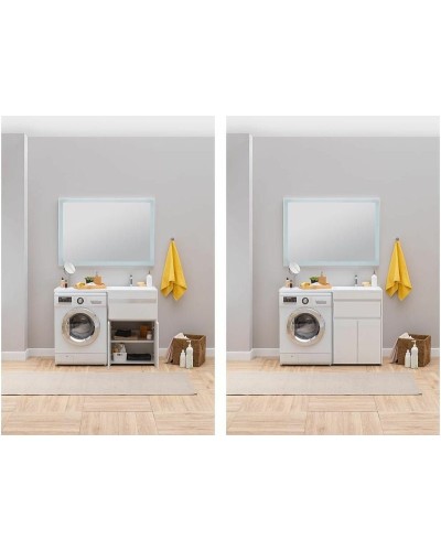 Тумба с раковиной Aquanet Токио 120 R 239210 Белая