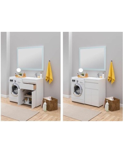 Тумба с раковиной Aquanet Токио 120 R 239210 Белая