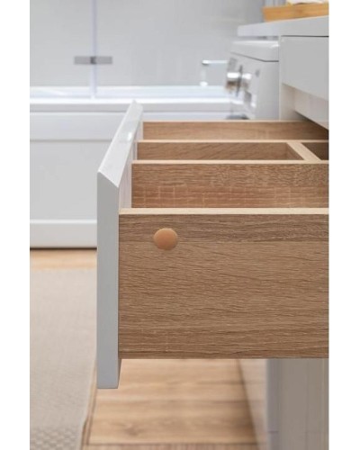 Тумба с раковиной Aquanet Токио 120 R 239210 Белая