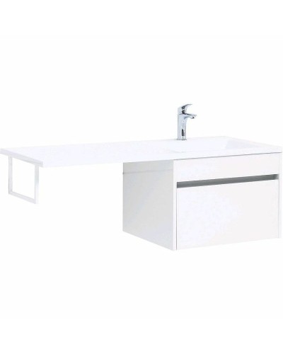 Тумба с раковиной Aquanet Токио 120 R 239213 подвесная Белая