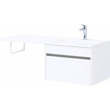 Тумба с раковиной Aquanet Токио 120 R 239213 подвесная Белая
