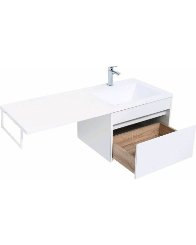 Тумба с раковиной Aquanet Токио 120 R 239213 подвесная Белая