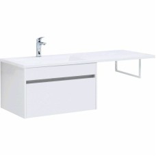 Тумба с раковиной Aquanet Токио 130 L 239217 подвесная Белая