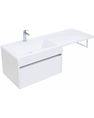 Тумба с раковиной Aquanet Токио 130 L 239217 подвесная Белая