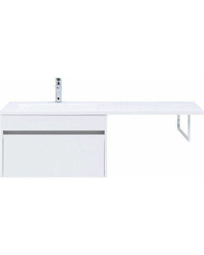 Тумба с раковиной Aquanet Токио 130 L 239217 подвесная Белая