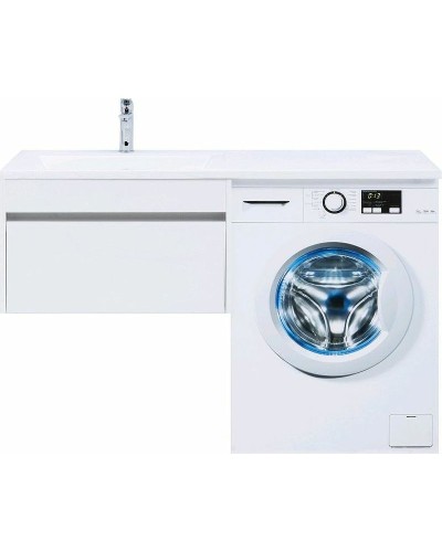 Тумба с раковиной Aquanet Токио 130 L 239217 подвесная Белая