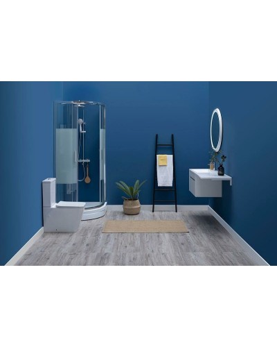 Тумба с раковиной Aquanet Токио 130 L 239217 подвесная Белая