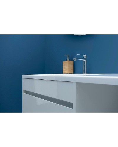 Тумба с раковиной Aquanet Токио 130 L 239217 подвесная Белая