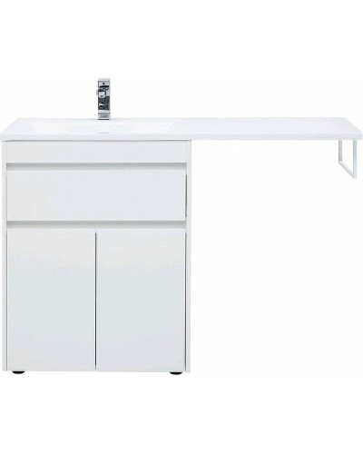 Тумба с раковиной Aquanet Токио 130 L 239215 Белая