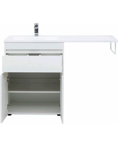 Тумба с раковиной Aquanet Токио 130 L 239215 Белая