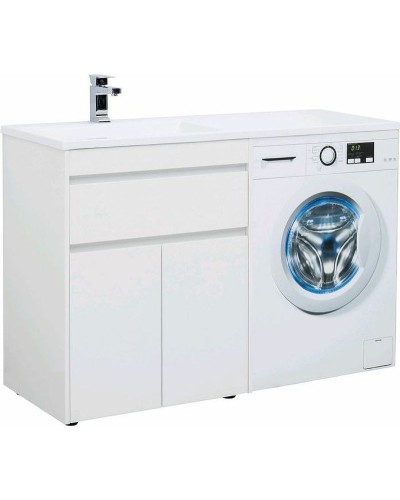 Тумба с раковиной Aquanet Токио 130 L 239215 Белая