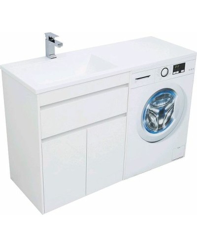 Тумба с раковиной Aquanet Токио 130 L 239215 Белая