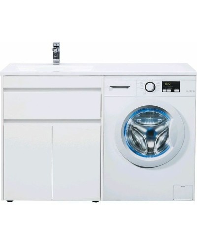 Тумба с раковиной Aquanet Токио 130 L 239215 Белая