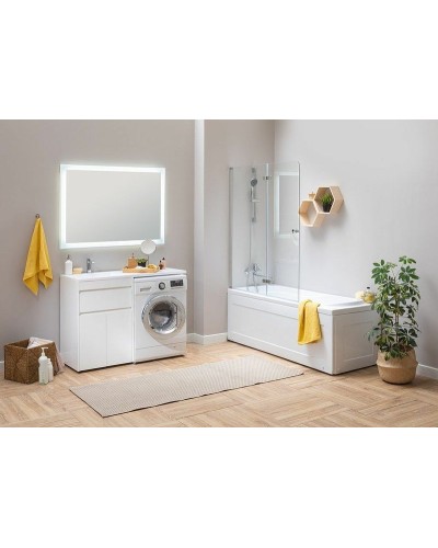 Тумба с раковиной Aquanet Токио 130 L 239215 Белая