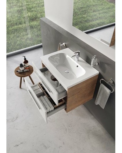 Тумба под раковину Ravak SD Chrome II 60 X000000919 подвесная Капучино Белая