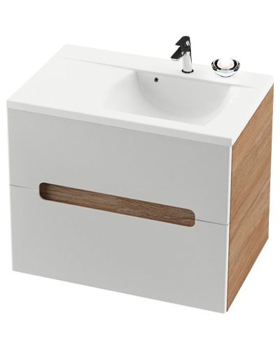 Тумба под раковину Ravak SD Classic II 80 L X000000913 подвесная Капучино Белая