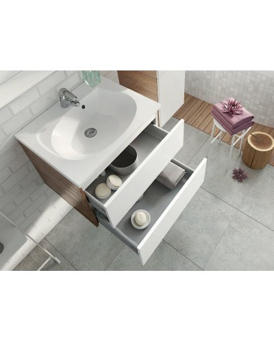 Тумба под раковину Ravak Rosa II 60 X000000926 подвесная Капучино Белая