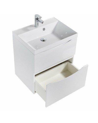 Тумба под раковину BelBagno Marino 60 MARINO-H60-600-2C-SO-BL-P подвесная Bianco Lucido