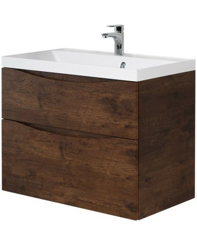 Тумба под раковину BelBagno Marino 80 MARINO-H60-800-2C-SO-RW-P подвесная Rovere Moro