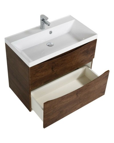 Тумба под раковину BelBagno Marino 80 MARINO-H60-800-2C-SO-RW-P подвесная Rovere Moro