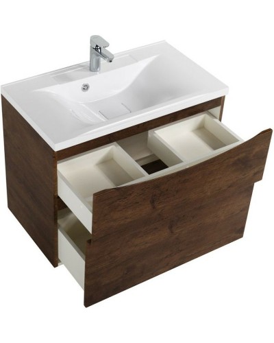 Тумба под раковину BelBagno Marino 80 MARINO-H60-800-2C-SO-RW-P подвесная Rovere Moro