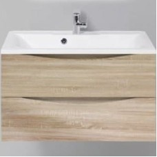 Тумба под раковину BelBagno Marino 80 MARINO-800-2C-SO-WO-P подвесная Rovere Bianco