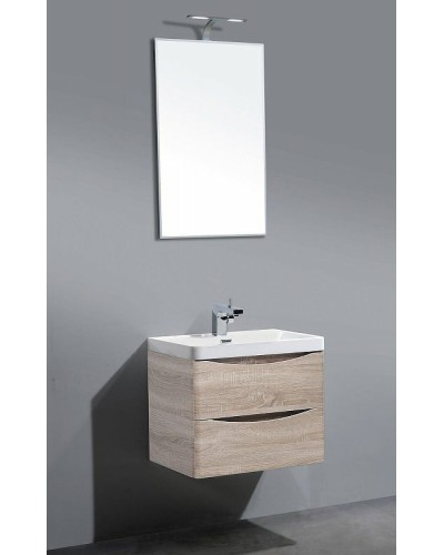 Тумба под раковину BelBagno Ancona-N 60 ANCONA-N-600-2C-SO-WO подвесная Rovere Bianco