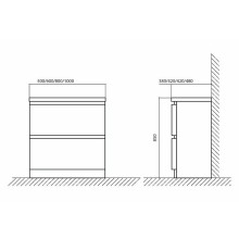 Тумба под раковину BelBagno Energia 80 BB800FHC/TL Tortora Lucido